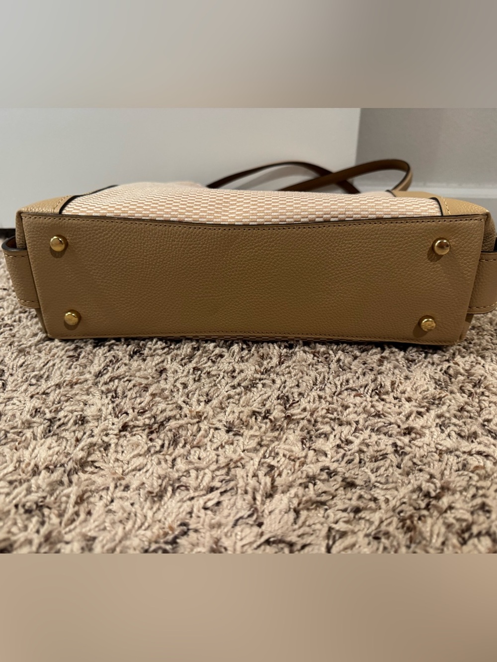 Coach Legacy Jacquard Canvas Edie 31 Shoulder Bag - Beechwood Gold - Picture 9 of 13